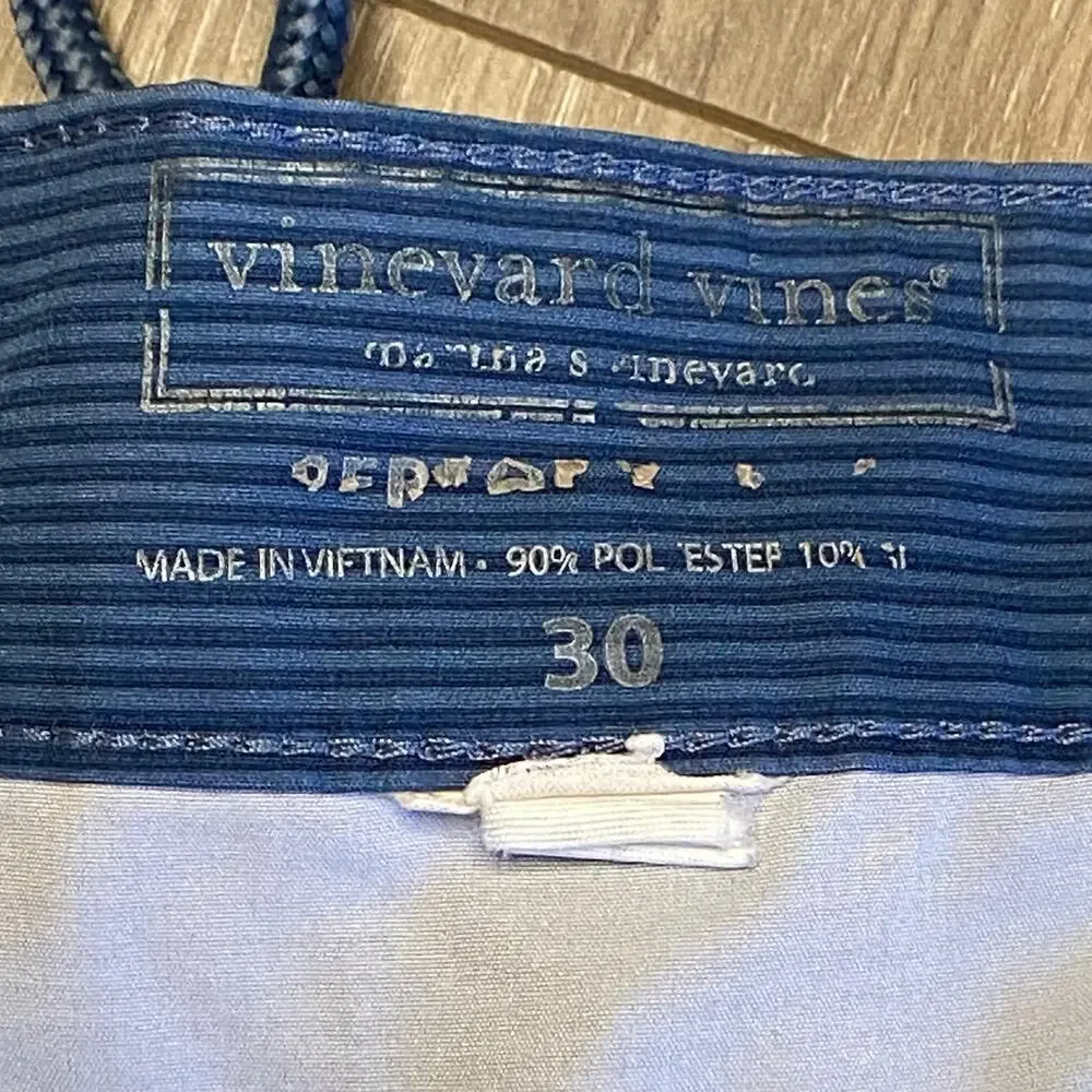 Vineyard Vines Board Shorts Swim Trunks Men Sz 30 Blue Green 11